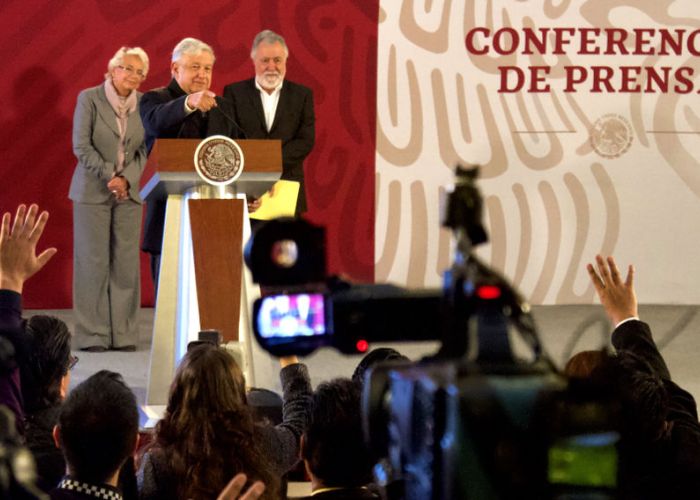 Conferencia de prensa matutina del presidente Andrés Manuel López Obrador (foto: lopezobrador.org.mx)