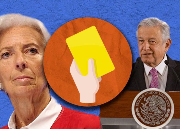 Christine Lagarde, Directora Gerente del FMI, y Andrés Manuel López Obrador, presidente de México.