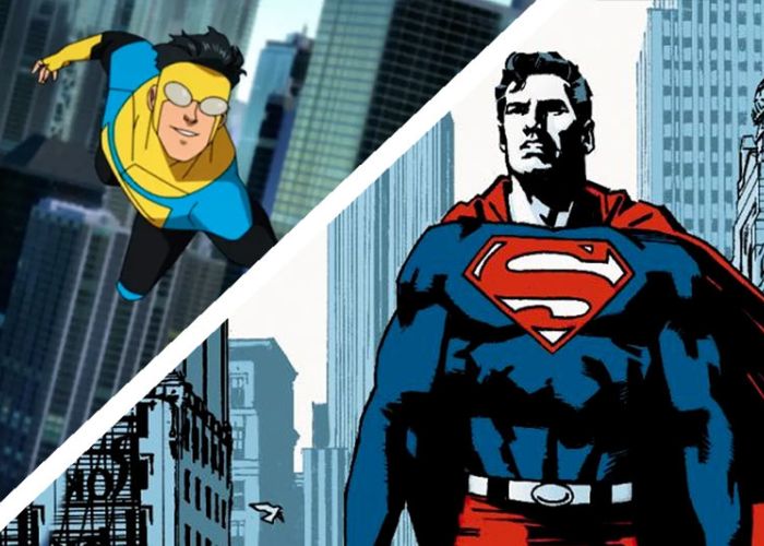 Invincible (Skybound Entertainment y Amazon Prime) y Superman (DC Comics).