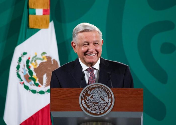 El presidente López Obrador en conferencia de prensa el 13 de julio en Palacio Nacional (Foto: LopezObrador.org.mx)