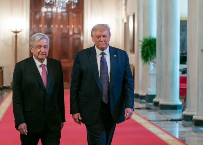 López Obrador y Trump en la Casa Blanca (Foto: lopezobrador.org.mx)