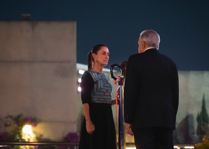 Claudia Sheinbaum y Andrés Manuel López Obrador el 18 de septiembre (Foto: lopezobrador.org.mx)