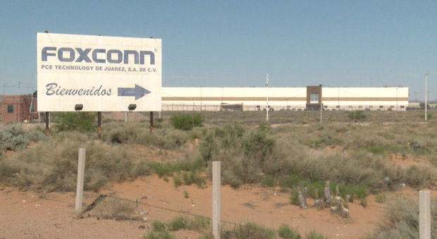 Foxconn es una de las fábricas de manufacturas tecnológicas más grandes en Ciudad Juárez, Chihuahua. 