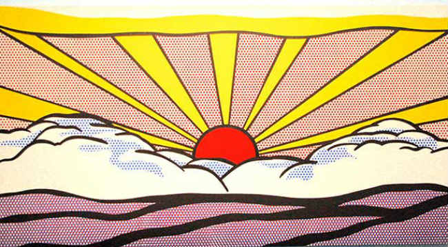 'Sunrise', obra del pintor estadounidense Roy Lichtenstein (Foto: Gautier Poupeau) 