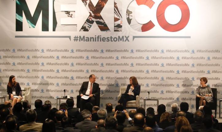 Antes de darse a conocer la renuncia de Margarita Zavala, la candidata se presentó en un evento de la Coparmex. 