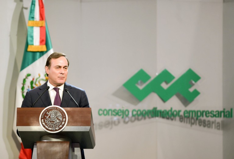 Juan Pablo Castañon es el presidente del Consejo Coordinador Empresarial del que es socio el Consejo Mexicano de Negocios. 