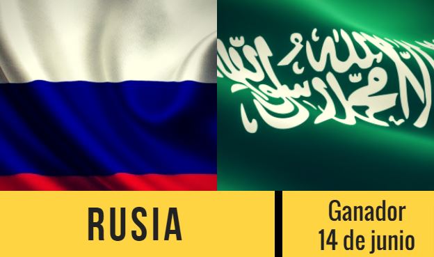 Rusia el favorito para ganar el primer partido del mundial 2018