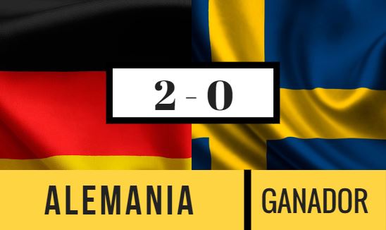 Alemania contra Suecia posible marcador