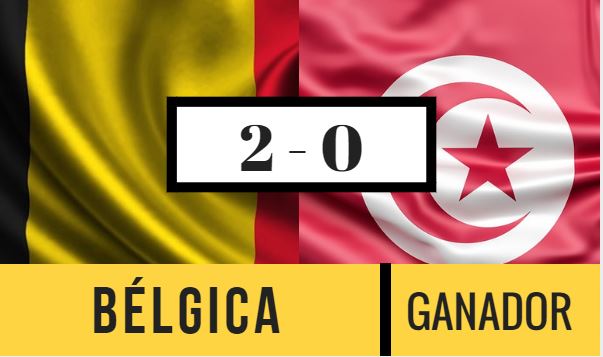 Bélgica contra Túnez marcador