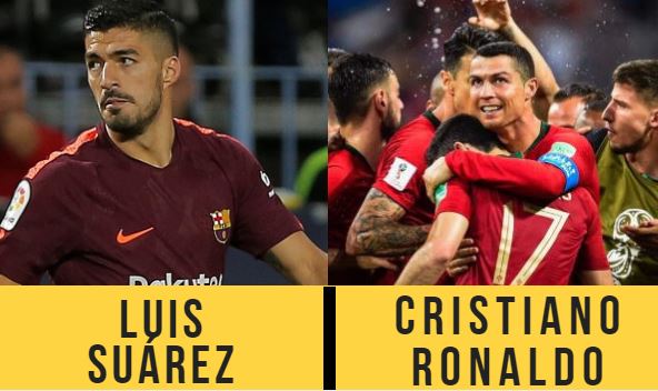 Las puestas del mundial esperan que suarez y ronaldo metan algun gol 