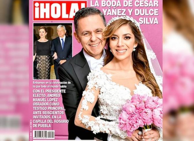 Portada de la revista hola sobre la boda de César Yánez