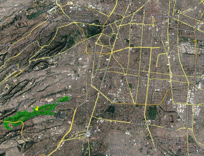 ubicación de el parque la cañada