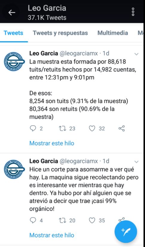 Twitter de @leogarciamx