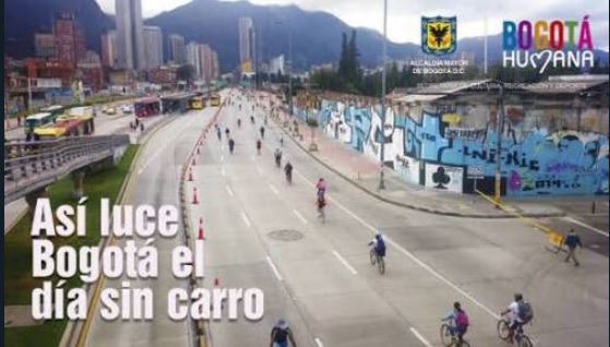 Día nacional sin automóvil en Colombia