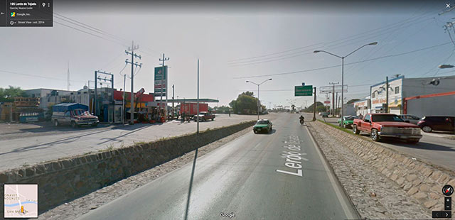 Calle del municipio de García, Nuevo León, en 2014 (Foto: Google Maps)